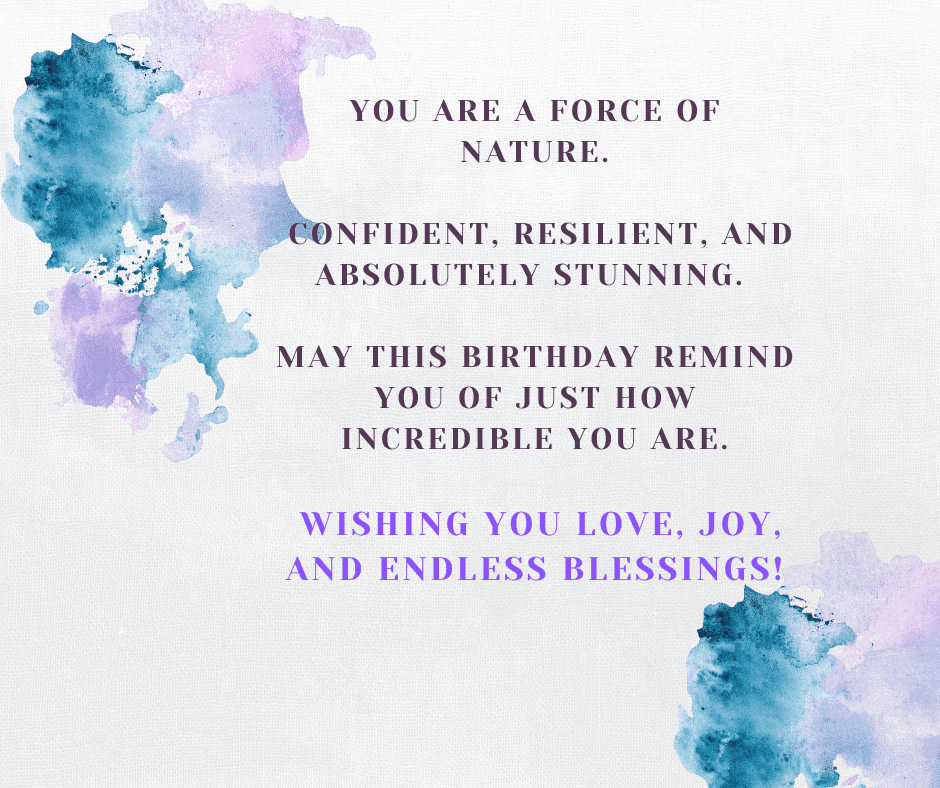 Bold Beautiful Strong Birthday Card for Women - Image 2