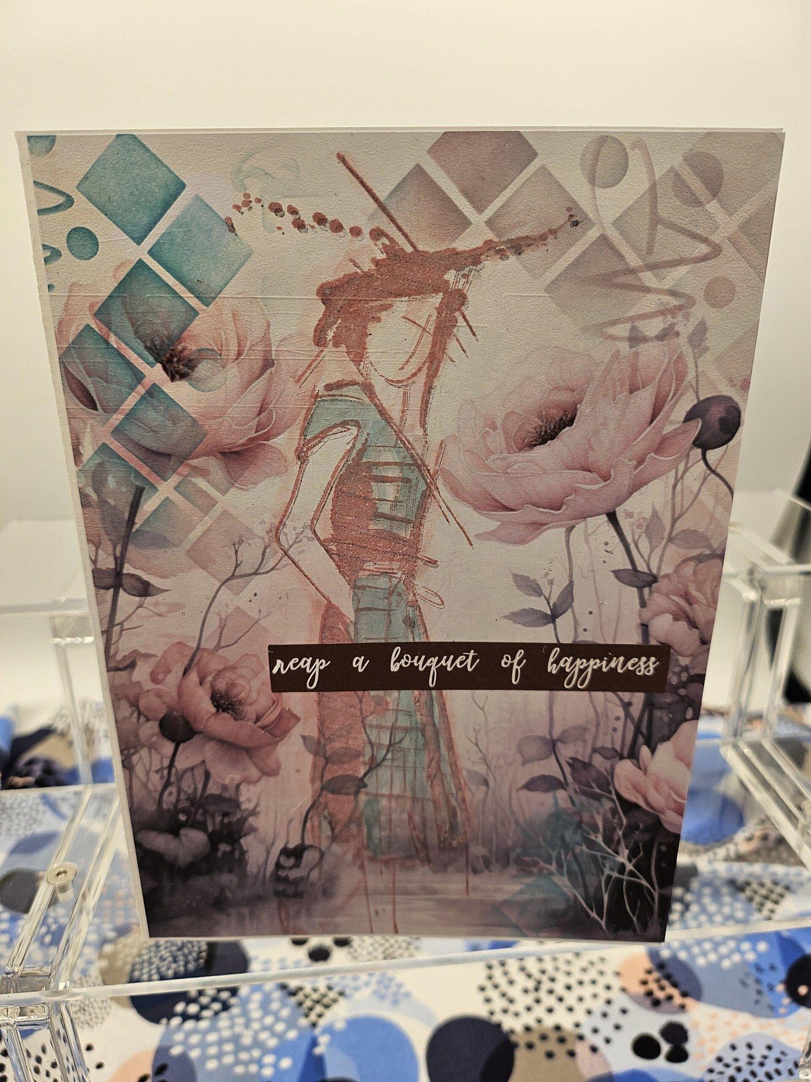 Reap a Bouquet Birthday Card