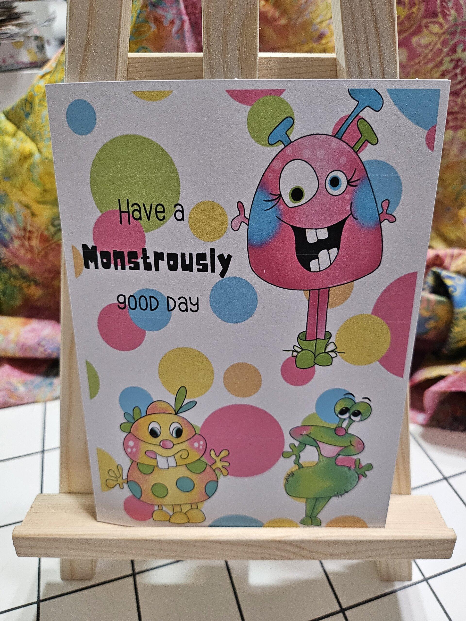 Monster Birthday Card