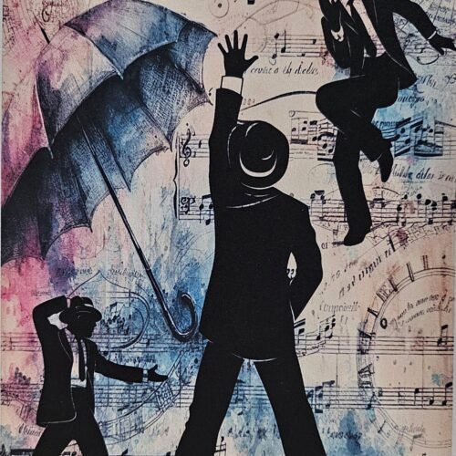 Rhythmic Revelry Dancing Birthday Card