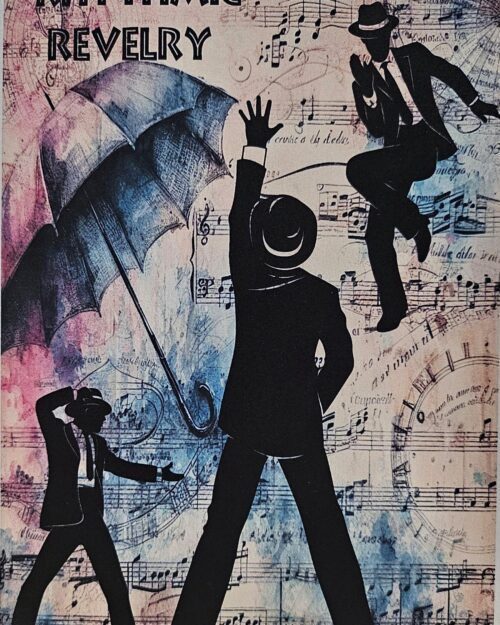 Rhythmic Revelry Dancing Birthday Card