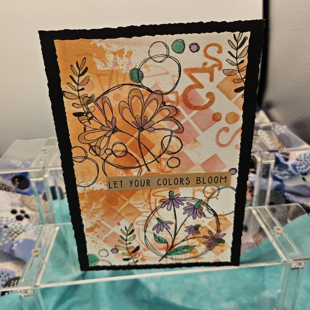 Let Your Colors Bloom Birthday Card