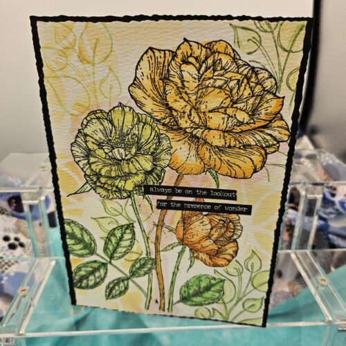 Flower Artistic Birthday Card