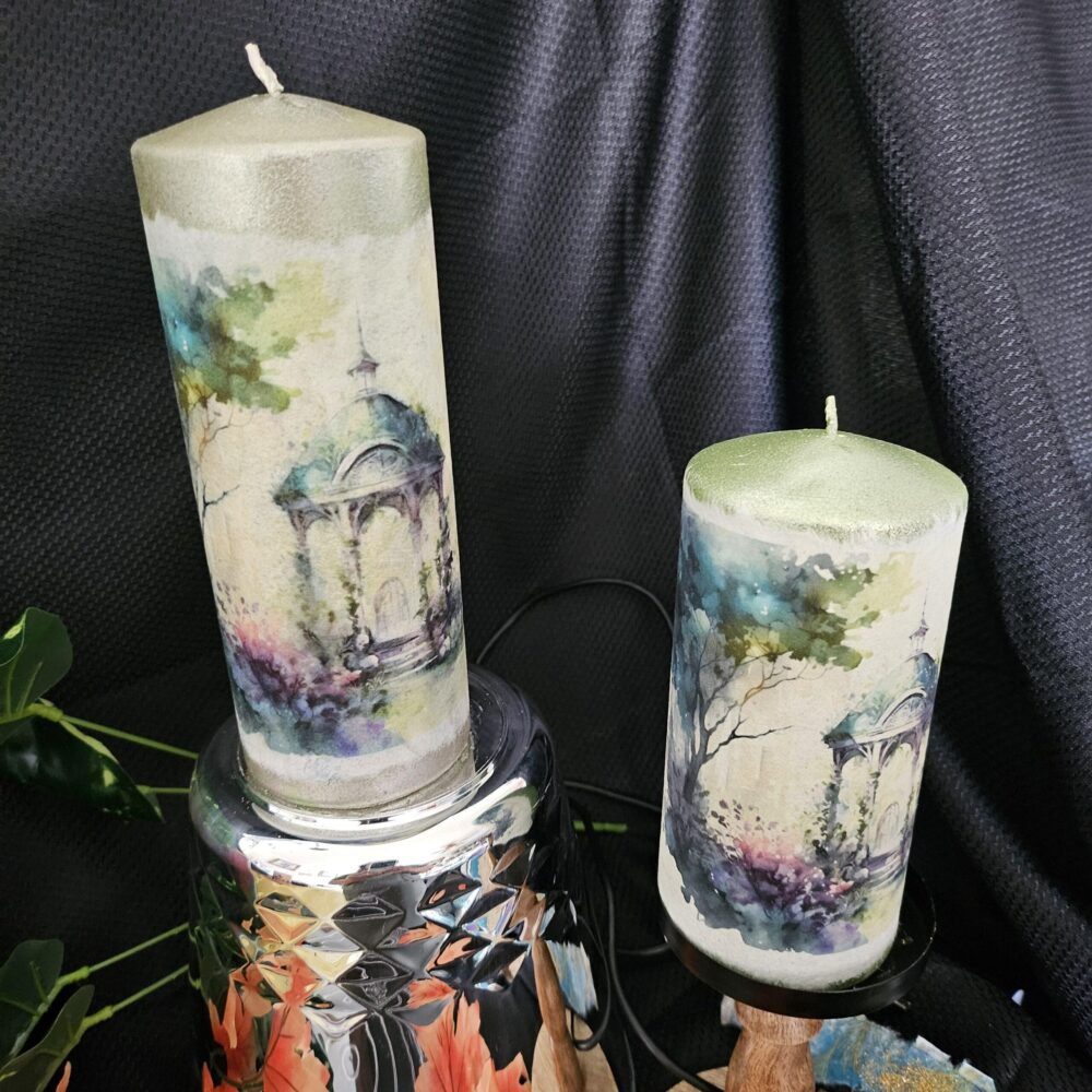 Arbor: Arch of branches, Vines, and Flowers Candles