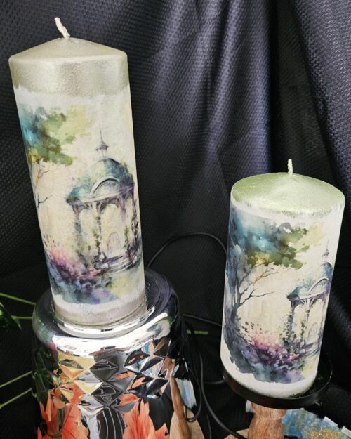 Arbor: Arch of branches, Vines, and Flowers Candles
