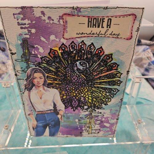 Peacock Thinking of You Greeting Card