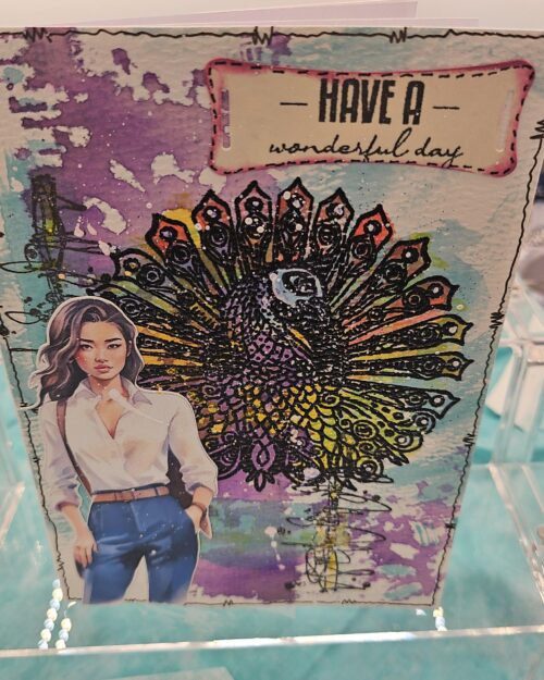 Peacock Thinking of You Greeting Card