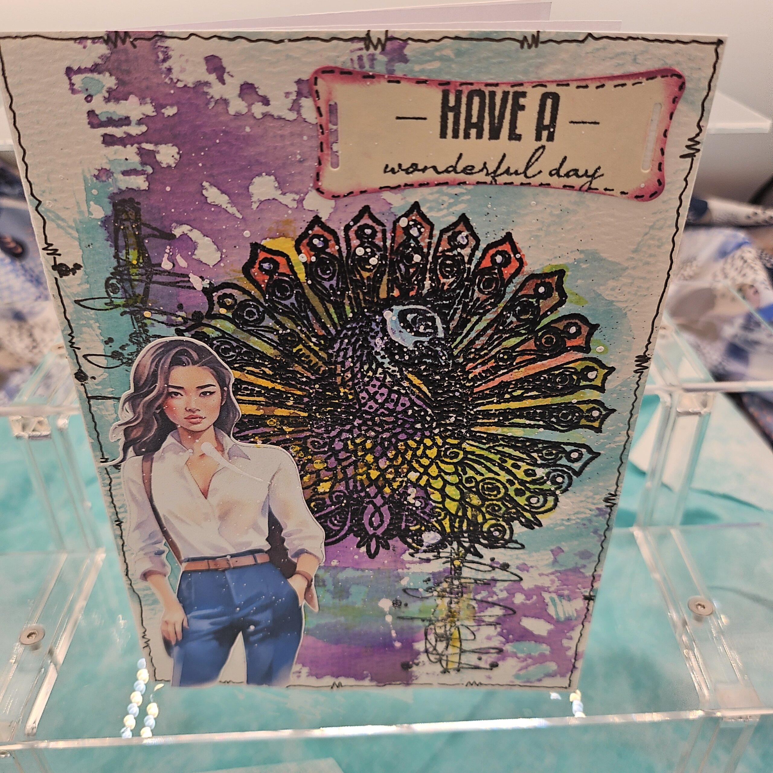 Peacock Thinking of You Greeting Card