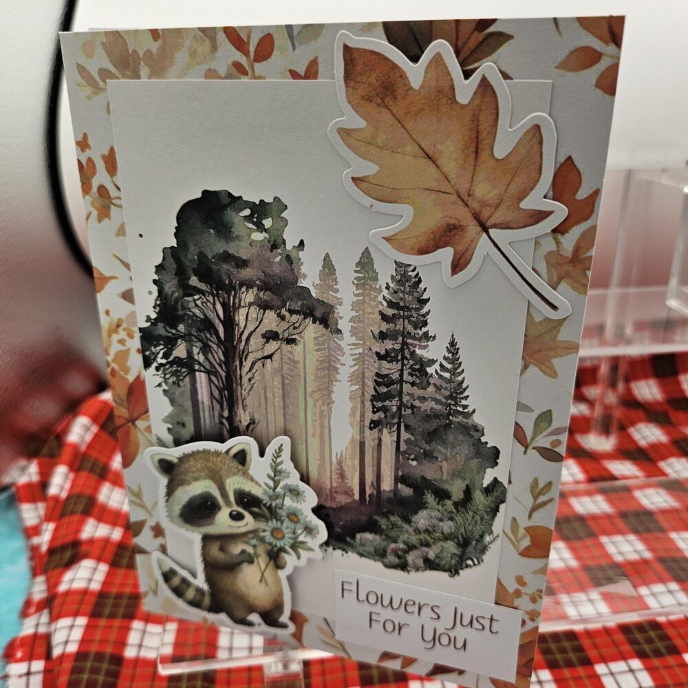 Flowers Just for you Birthday Card
