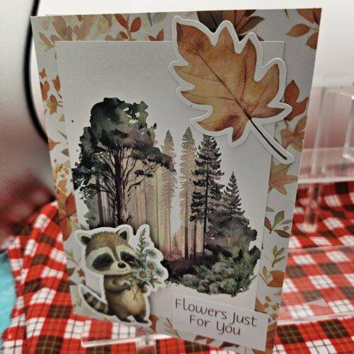 Flowers Just for you Birthday Card