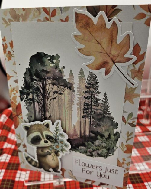 Flowers Just for you Birthday Card