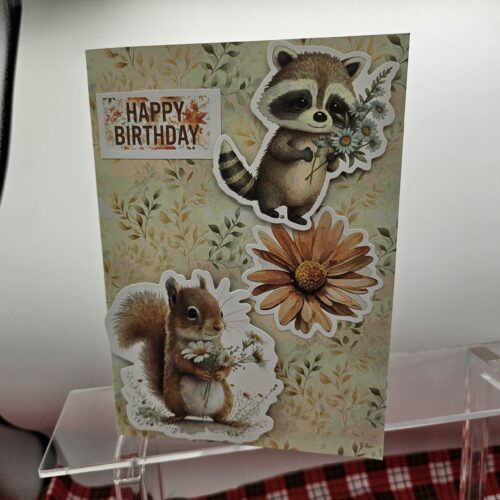 Happy Little Creatures Birthday Card
