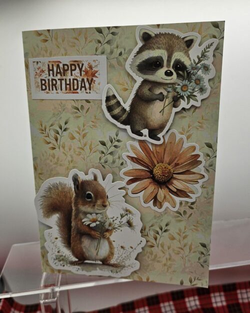 Happy Little Creatures Birthday Card