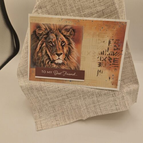 To My Best Friend Lion Card