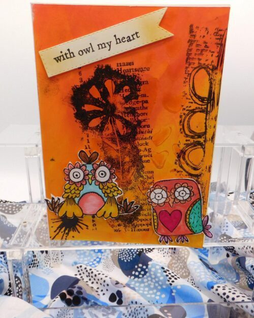 With Owl my Heart Birthday Card