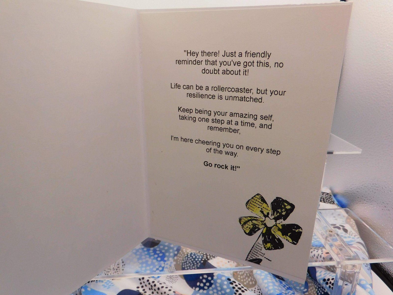 believe in yourself greeting card