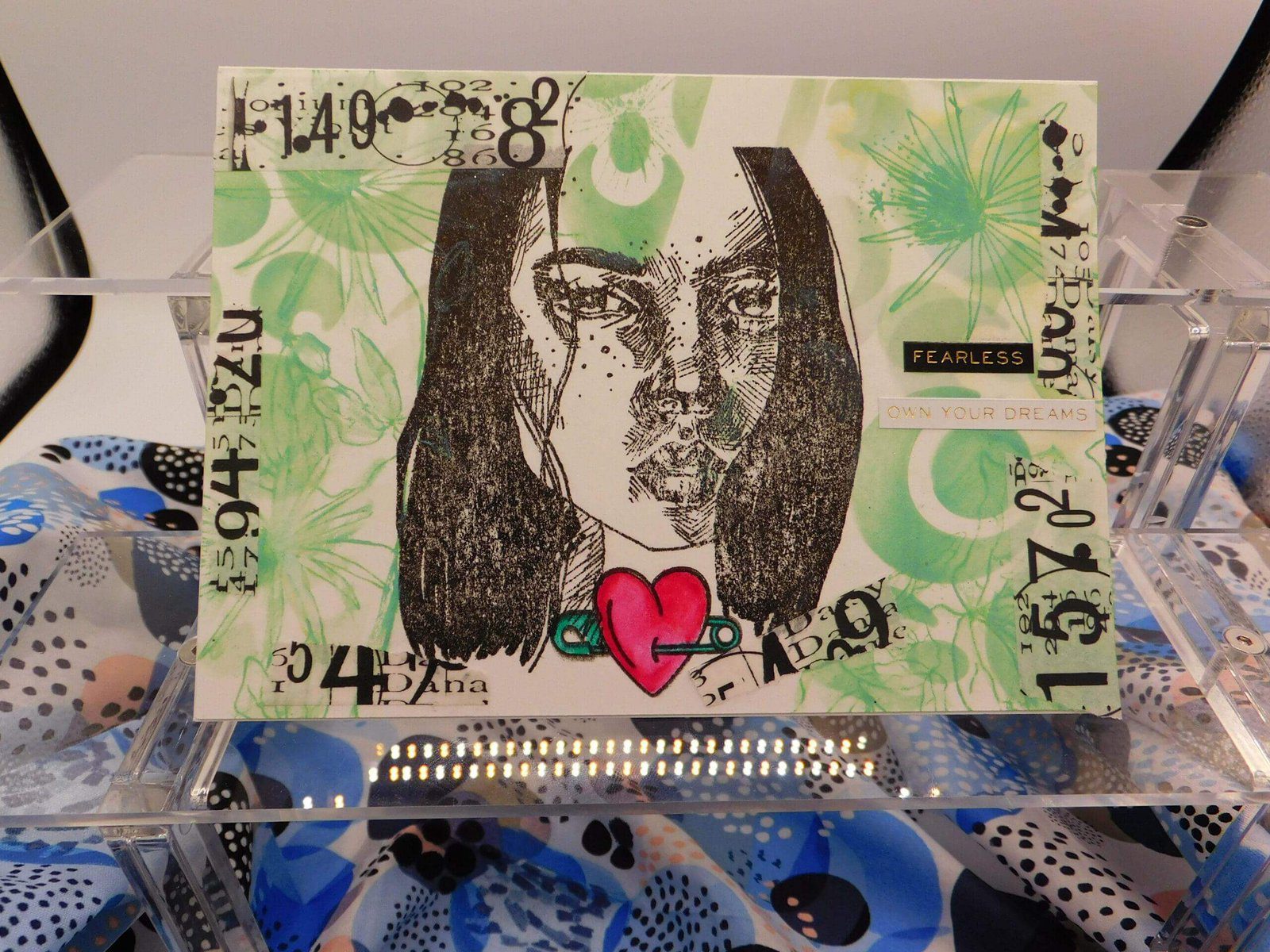 fearless own your dreams greeting card