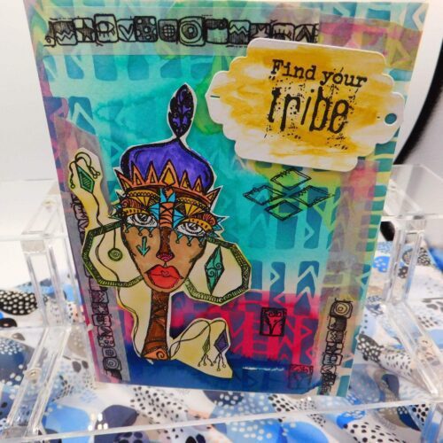 tribe series find your tribe blank greeting card