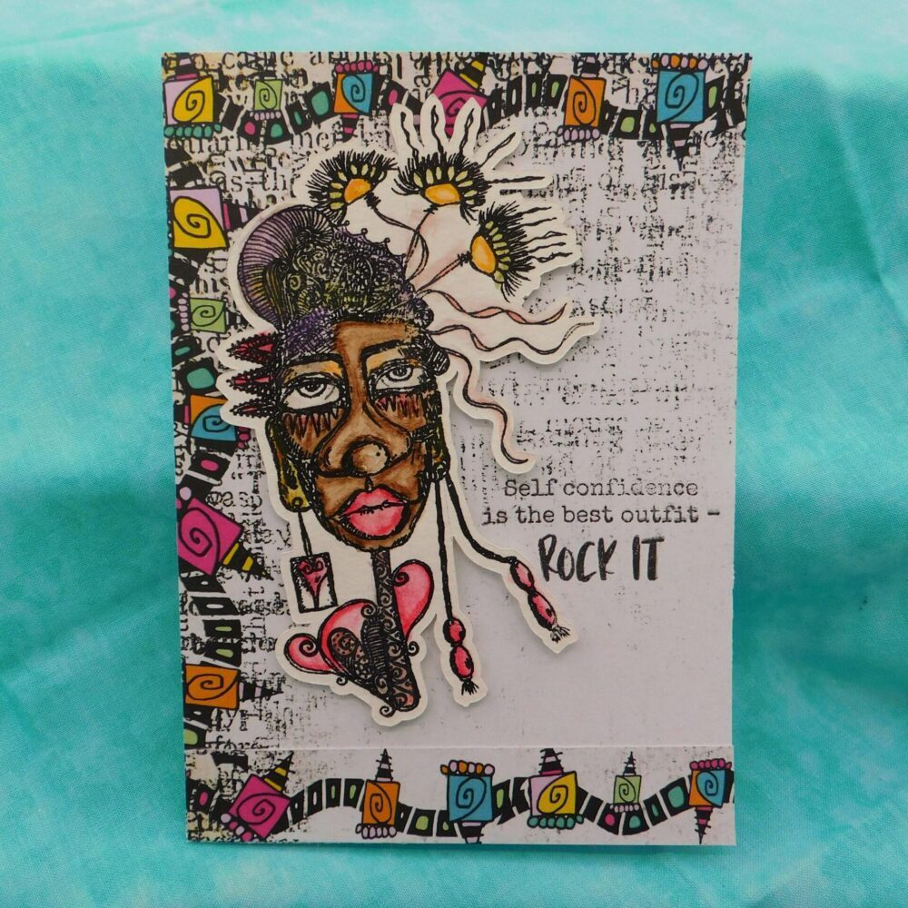 Tribes Series - Rock IT Greeting Blank Card
