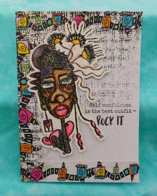 Tribes Series - Rock IT Greeting Blank Card