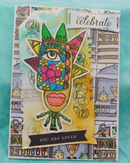 Tribe Series-Celebrate in Style Blank Greeting Card