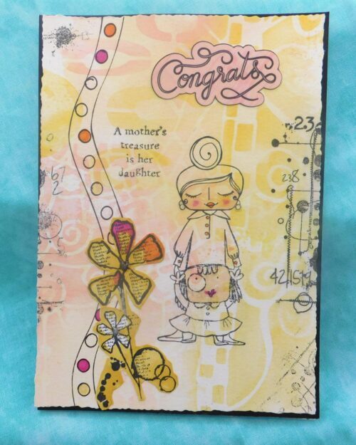 Congrats from a Mother to Daughter Greeting Card