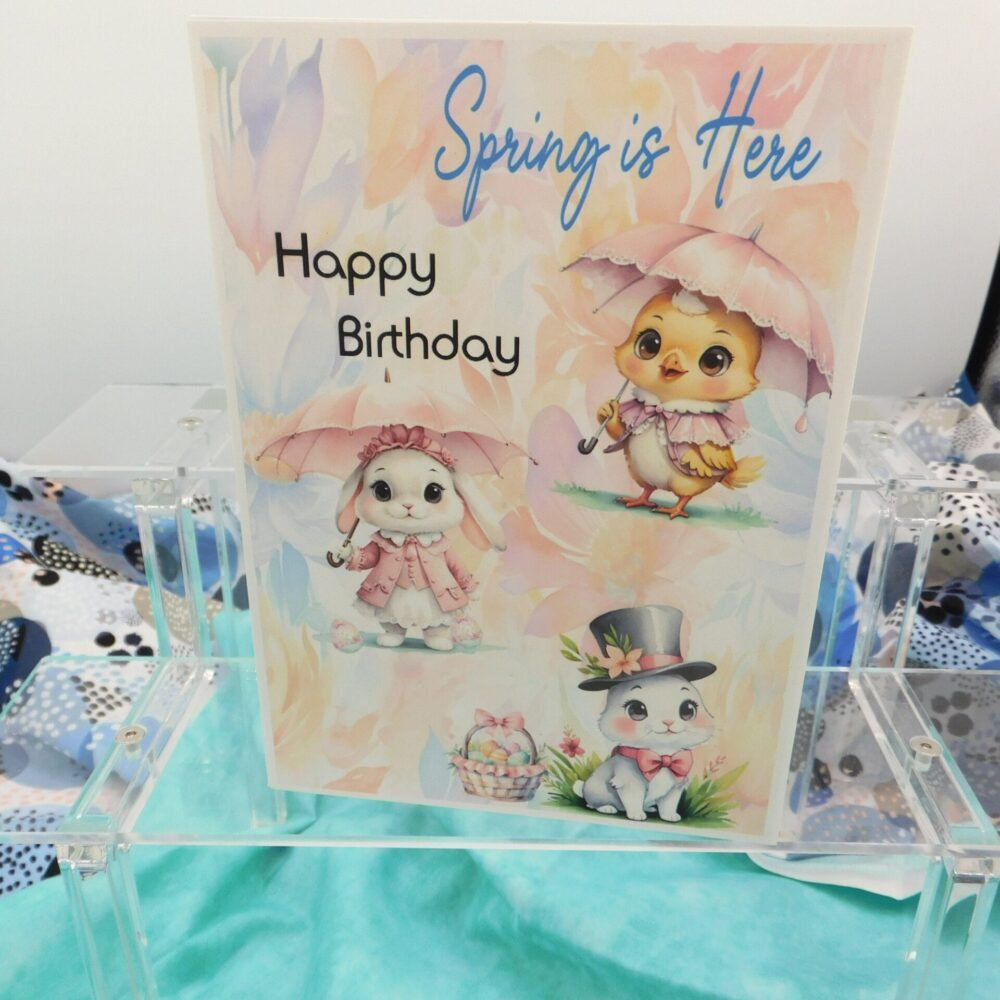 Spring is Here Birthday Card