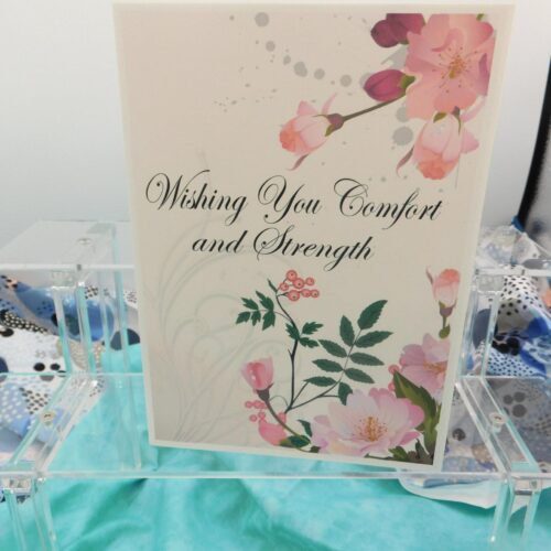 With Comfort and Strength - Sympathy Card