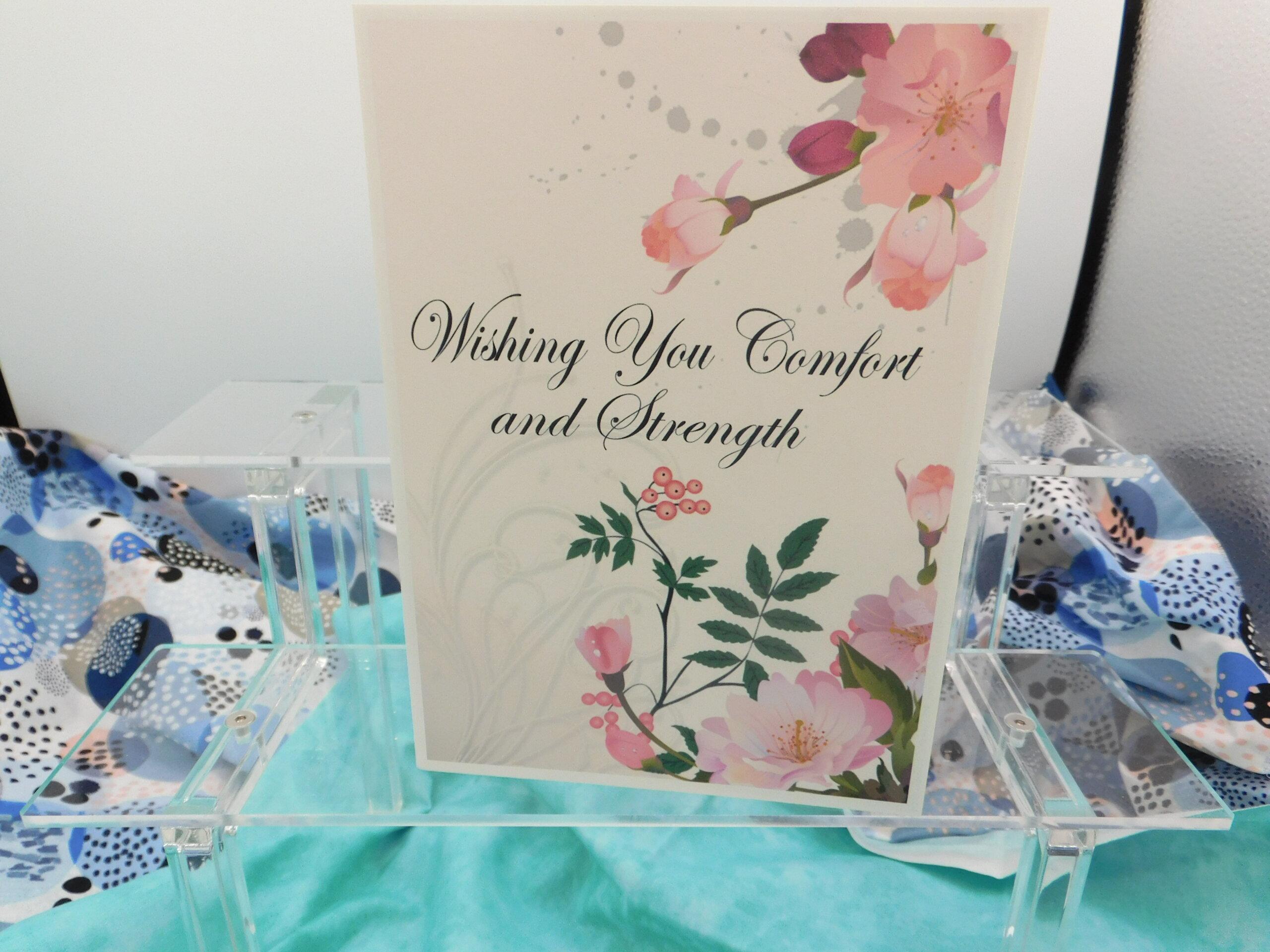 With Comfort and Strength - Sympathy Card