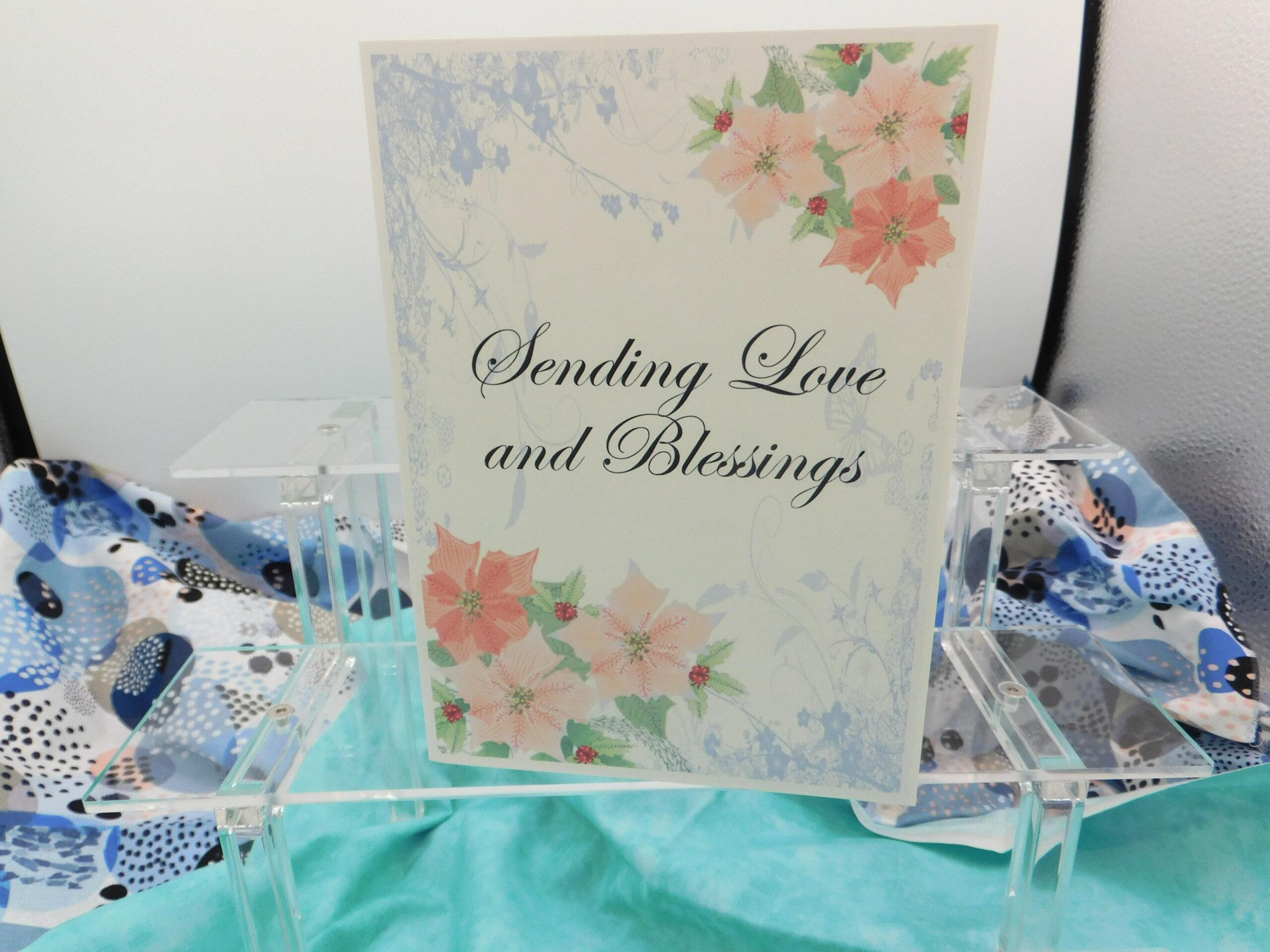 Sending Love and Blessings - Sympathy Card