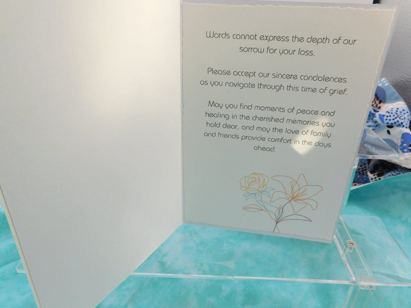 With Comfort and Strength - Sympathy Card - Image 2