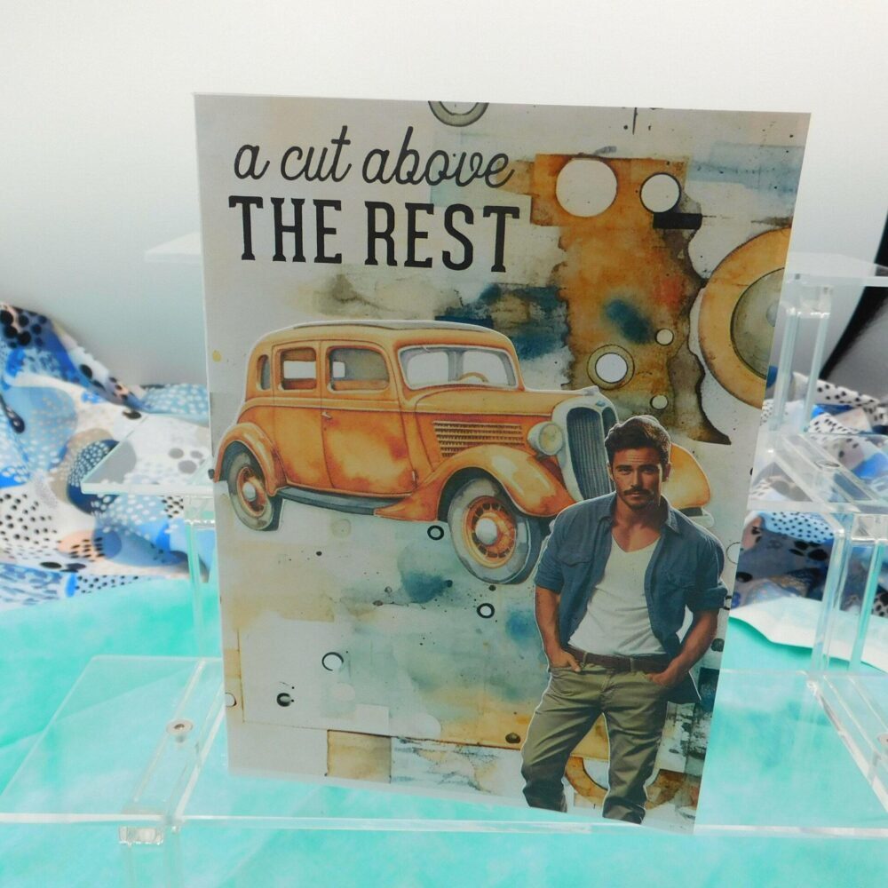 Men's Vintage Birthday Card A Cut Above the Rest