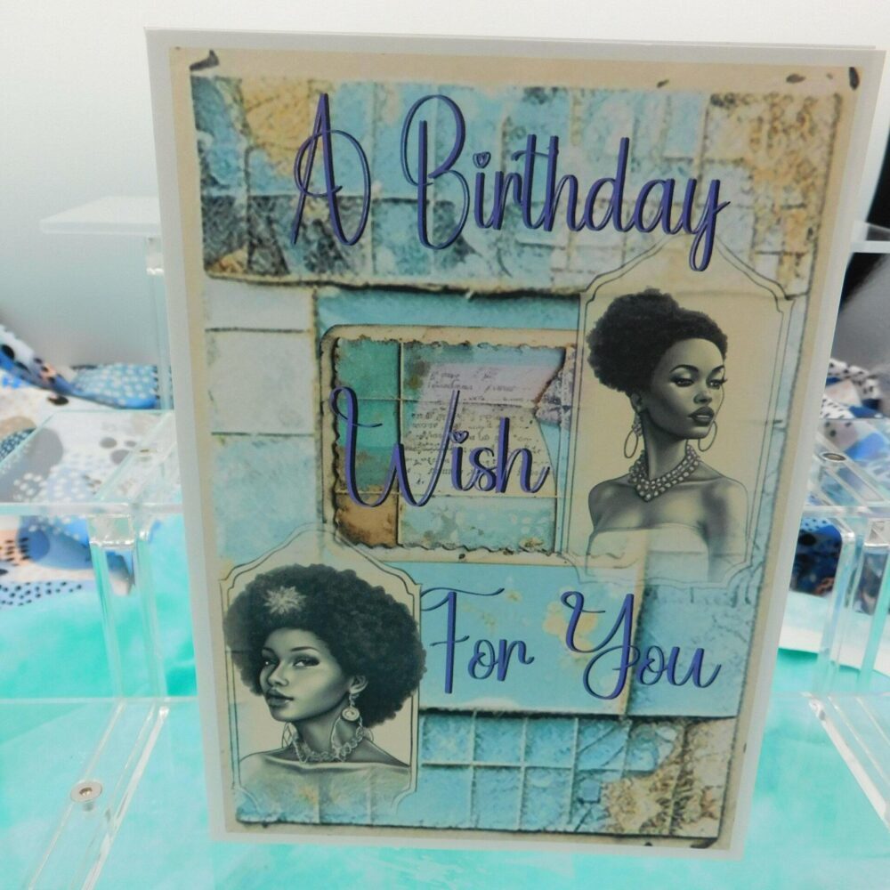 Women's Vintage Birthday Cards- A birthday wish