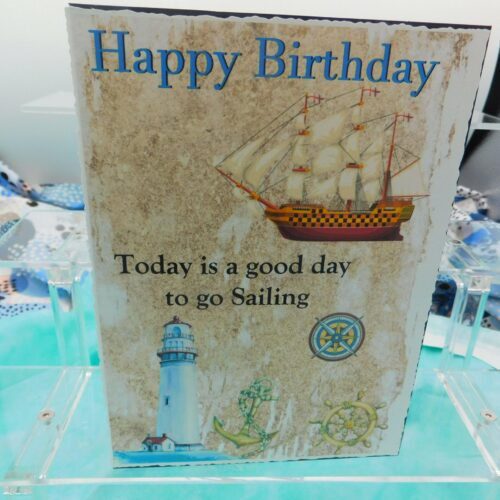 Men's Sailing Birthday Card