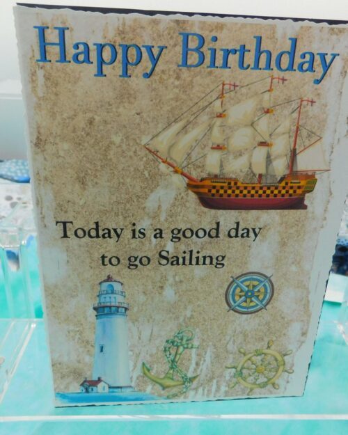 Men's Sailing Birthday Card