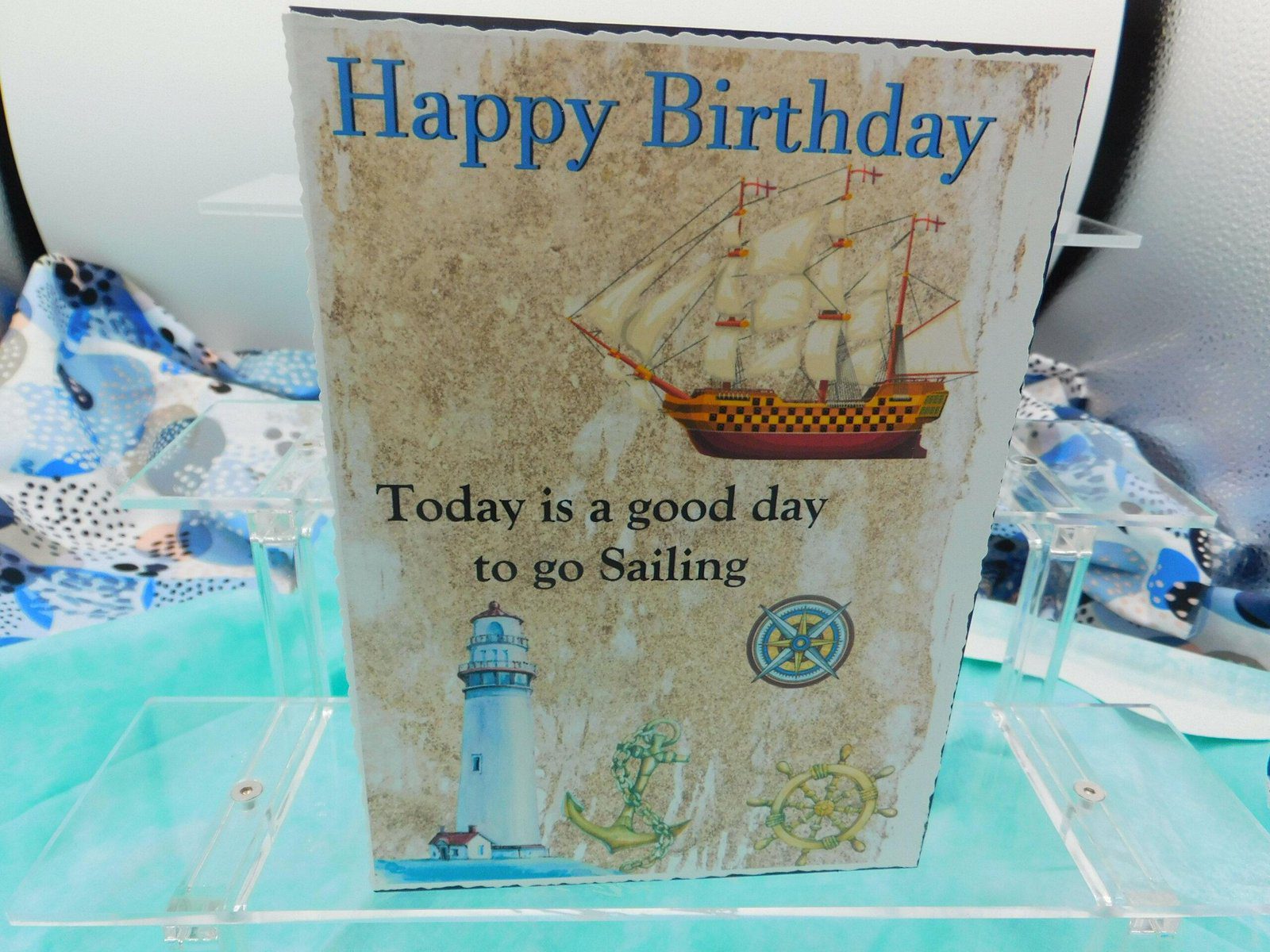 Men's Sailing Birthday Card
