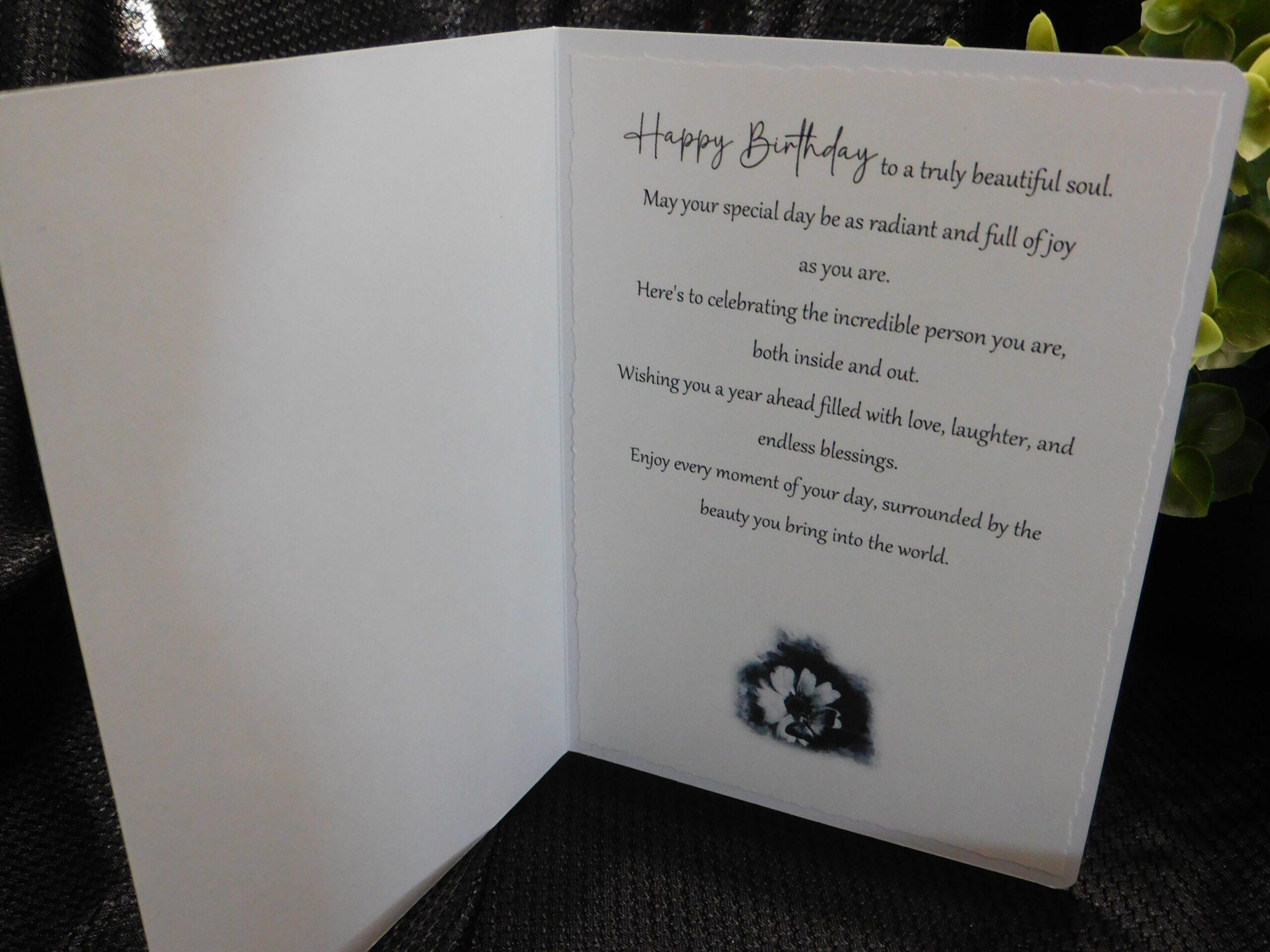 Fear Not Sunflower Birthday Card - Image 2