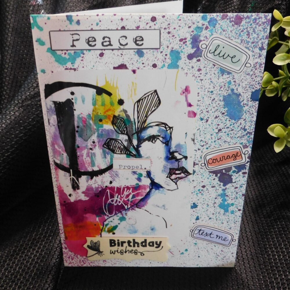 Peace, Live, Courage Birthday Wishes