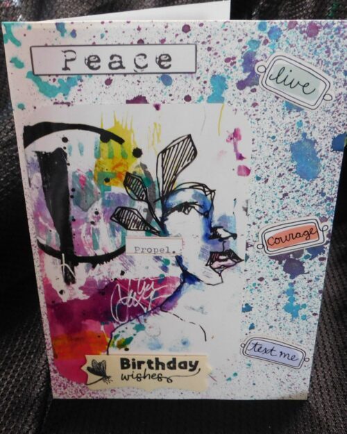 Peace, Live, Courage Birthday Wishes