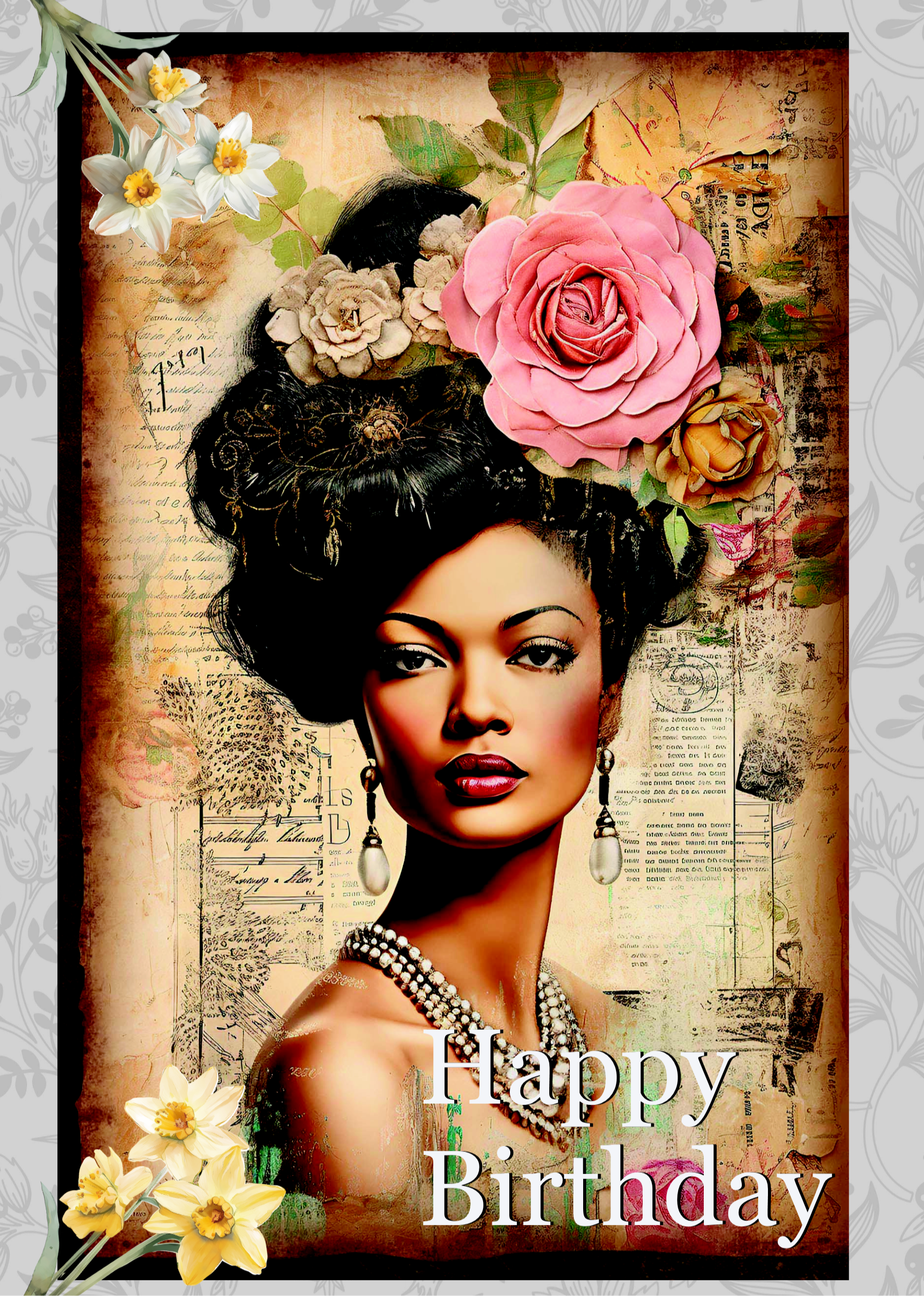 Dignified Woman Happy Birthday