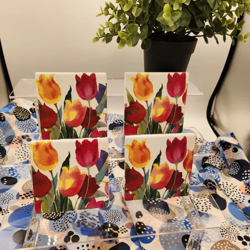 Flowered Coasters