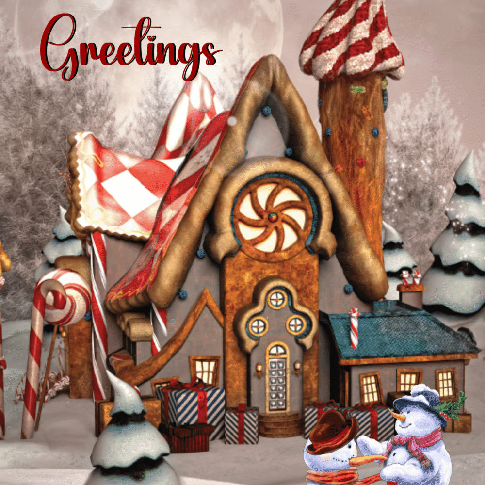 Gingerbread Christmas Card Set