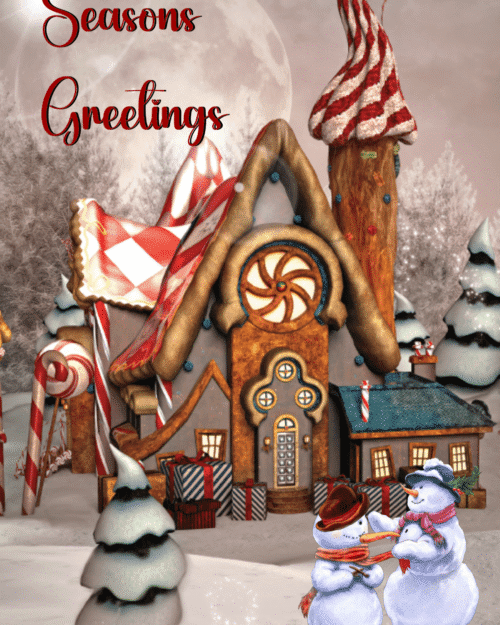 Gingerbread Christmas Card Set