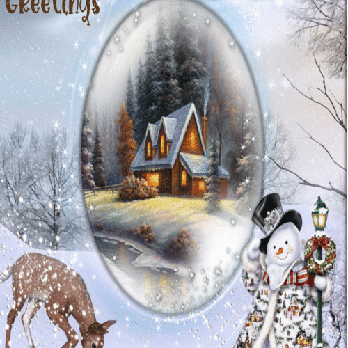 Boxed Snowy Christmas Card Set