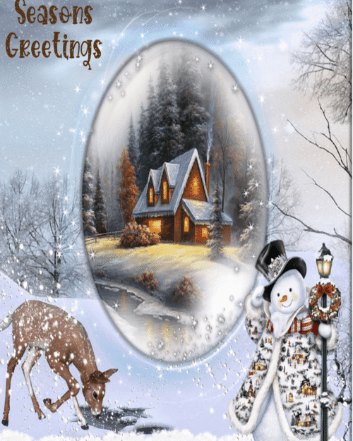 Boxed Snowy Christmas Card Set