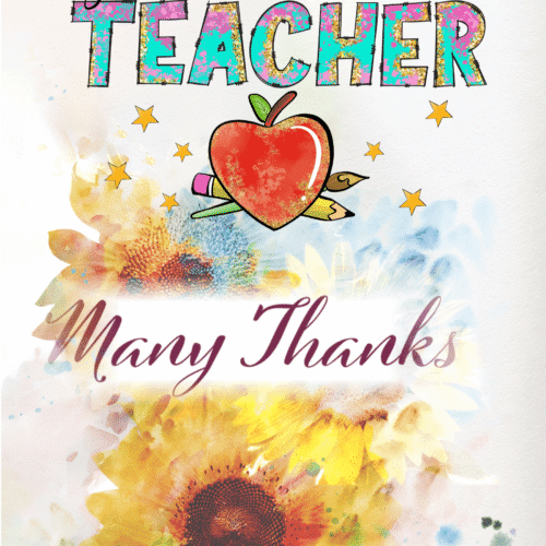 Teachers Thanks a Bunch Card Series