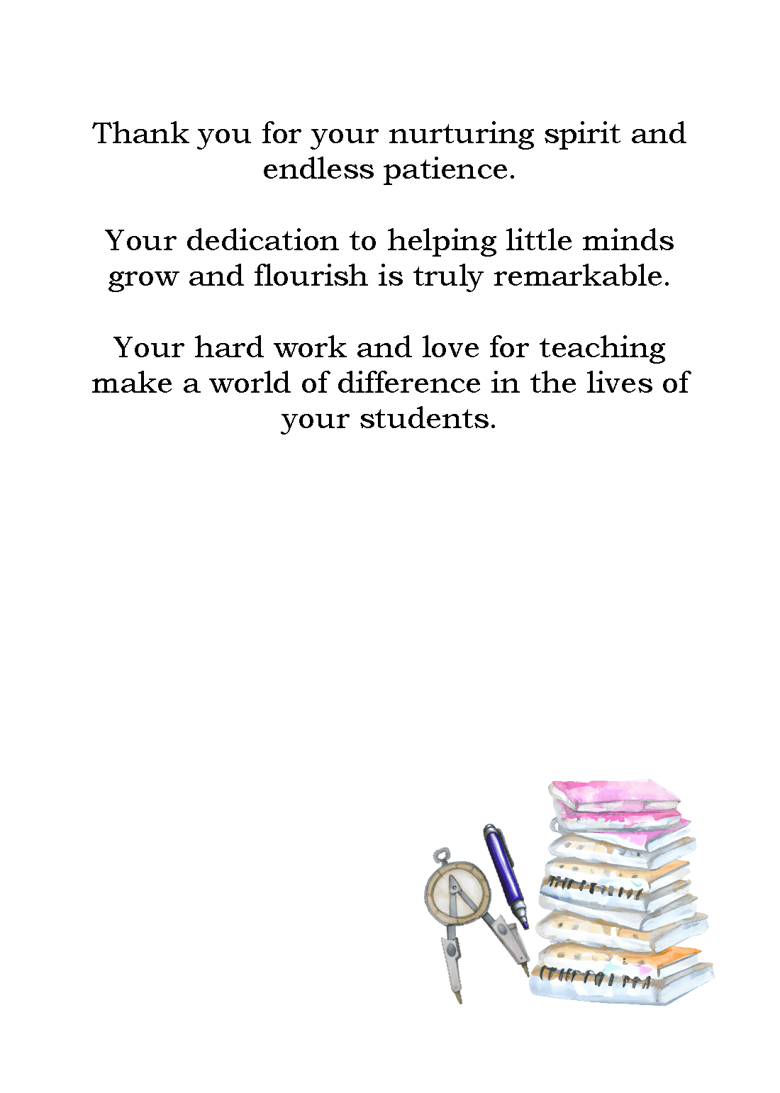 Teachers Thanks a Bunch Card Series - Image 2