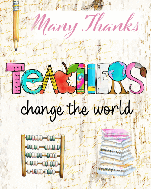Teachers Thanks a Bunch Card Series