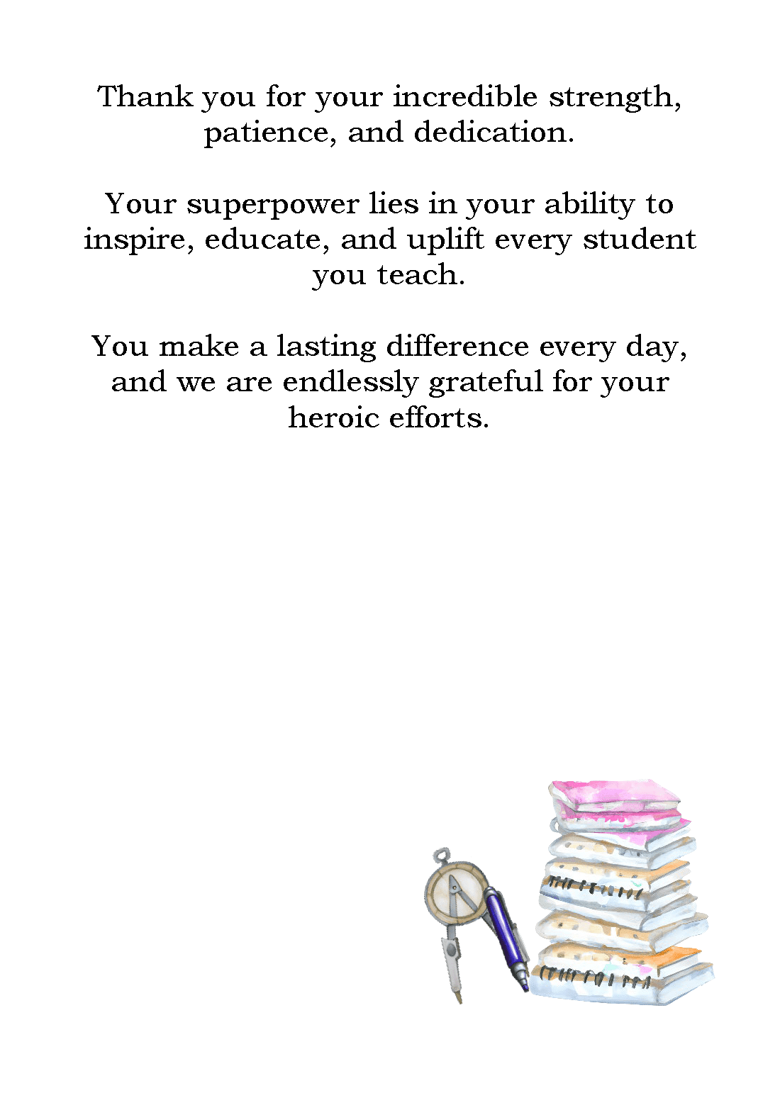 Teachers Thanks a Bunch Card Series - Image 2