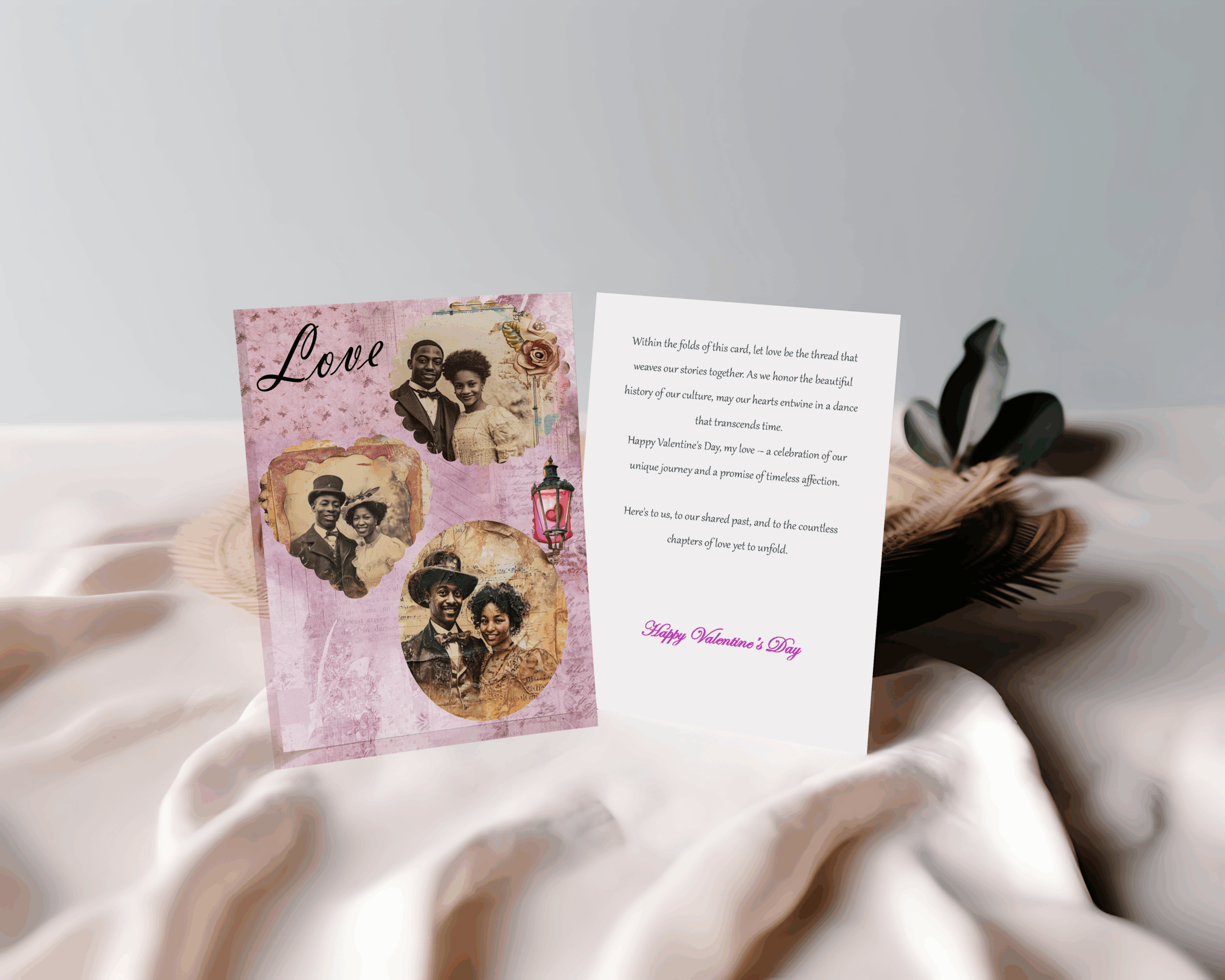 Vintage Elegance Valentine's Day Card